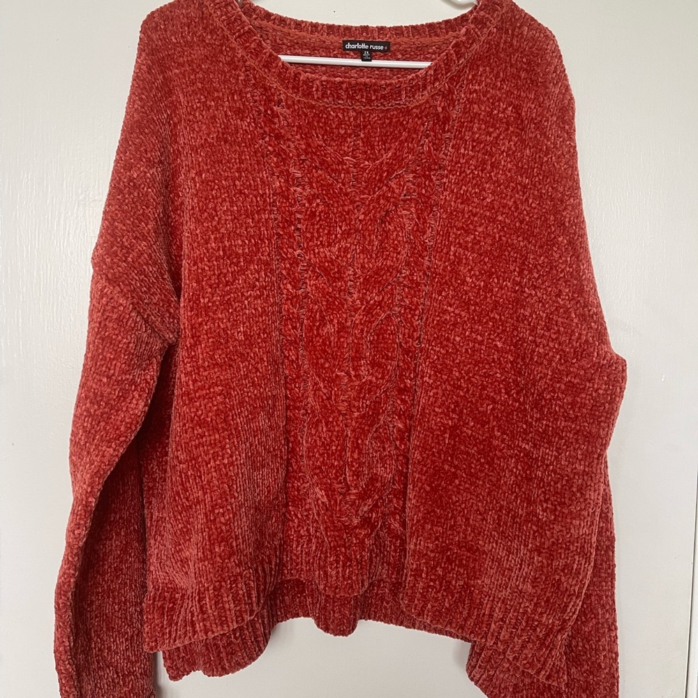 Charlotte Russe Chunky Knit Slits at side Sweater🍁